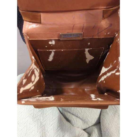 Stuart Weitzman brown Leather Snakeskin Crossbody purse. Vintage. - Picture 5 of 7